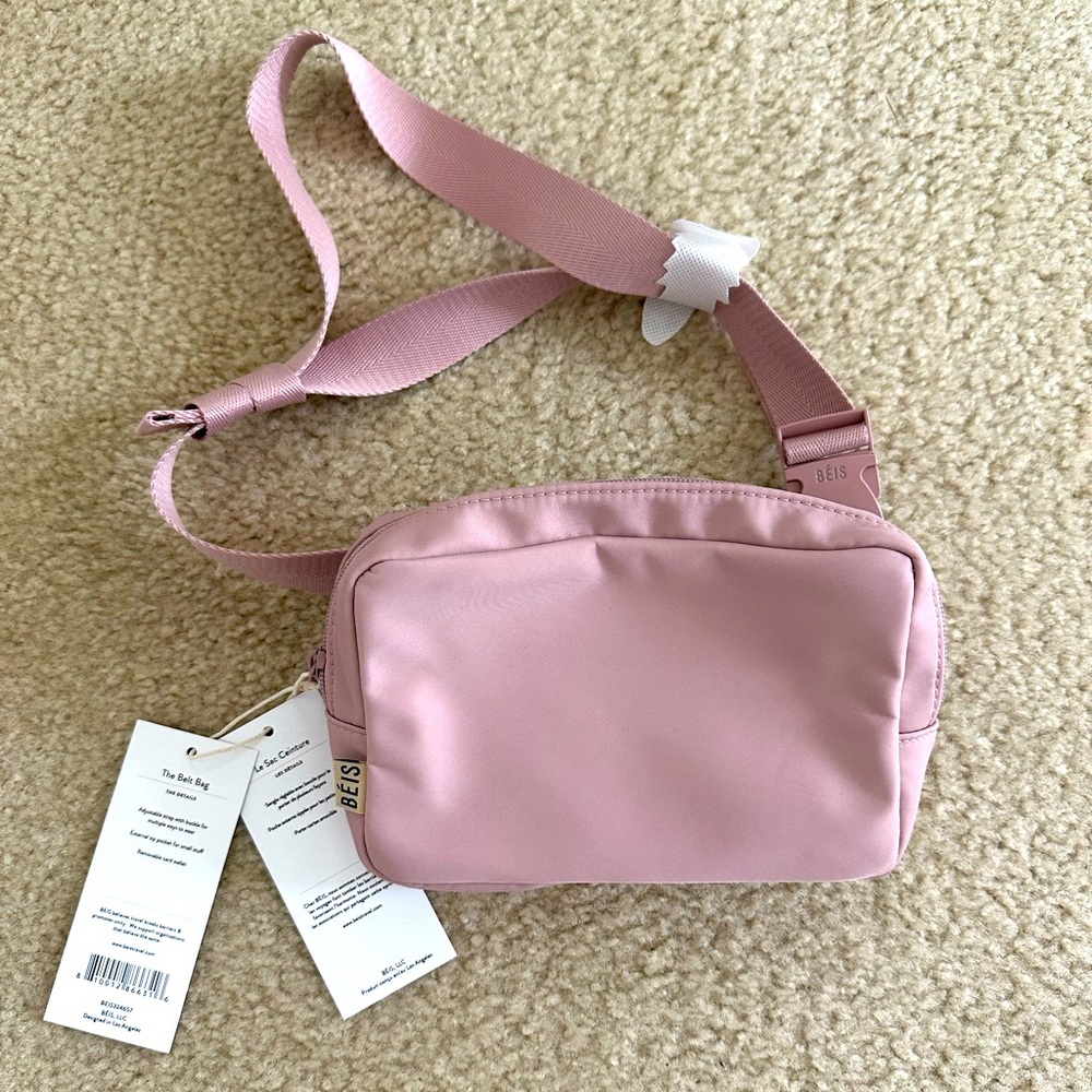 BÉIS belt bag atlas pink